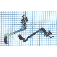 Шлейф разъема питания для iPhone X черный