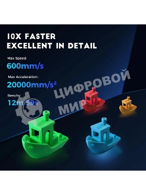 3D принтер Sovol SV06 ACE, FDM, 220х220х250мм, полиэфиримид, 600 мм/с, USB, Wi-Fi, TF