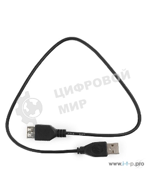 Кабель удлинитель USB 2.0 Гарнизон GCC-USB2-AMAF-1.8M, AM/AF, 1.8м, пакет