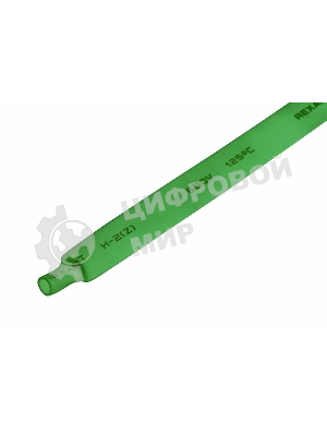 Термоусаживаемая трубка Rexant 8,0/4,0 мм, зеленая, упаковка 50 шт. по 1 м