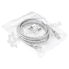 Патч-корд ExeGate EX286384RUS UTP-RJ45-RJ45-5e-3M-LSZH-GY, UTP, cat.5e, LSZH, 3м, серый