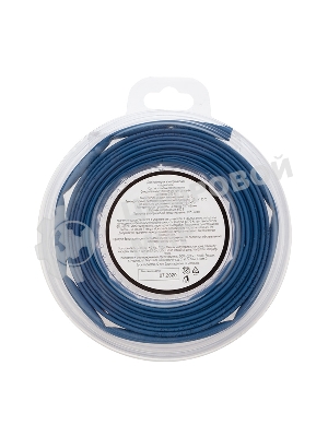 Трубка термоусаживаемая Rexant 4,0/2,0 мм синяя, ролик 2,44 м