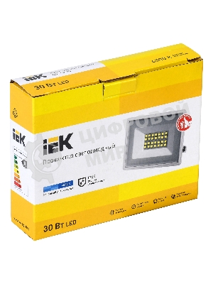 Прожектор уличный IEK СДО LPDO601-30-65-K01 светодиодный 30Вт корп.алюм.белый