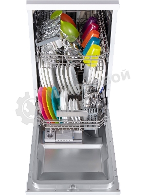 Посудомоечная машина Maunfeld MWF08S, белый, 44.8 см, 9 компл., 49 дБ, класс A+