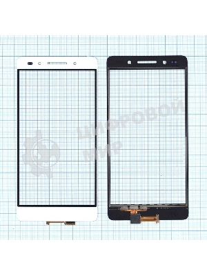 Сенсорное стекло (тачскрин) для Huawei Honor 7, белое