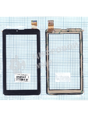 Сенсорное стекло (тачскрин) ZYD070-237, черное