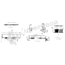 Разъем FPC Half Coverage Bottom Contact 1.0K-BX-24PWB 24 pin высота 2мм шаг 1мм