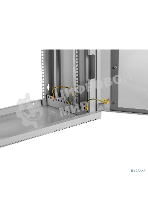 Шкаф коммутационный ЦМО (ШРН-9.350.1) настенный 9U 600x350 мм пер. дв. стал. лист 200 кг серый 300 мм 180 град.