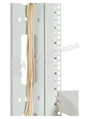 Вертикальный кабельный органайзер для стойки внешний с окнами, ширина 95мм 42U (ВКО-СТК-42)