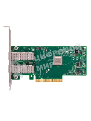 Сетевая карта ConnectX-4 Lx EN network interface card, 25GbE dual-port SFP28, PCIe3.0 x8, tall bracket, SR-IOV, TCP/UDP, MPLS, VxLAN, NVGRE, GENEVE, iSER, NFS RDMA, SMB Direct, ROHS R6