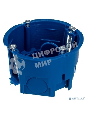 Коробка установочная С3 d68х45 для полых стен (с саморезами и пластик. лапками) IEK UKG10-068-045-000-P-UO