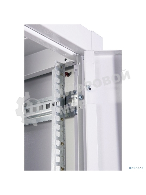 Шкаф телекоммуникационный напольный ЭКОНОМ 42U (600 × 600) дверь стекло, дверь металл