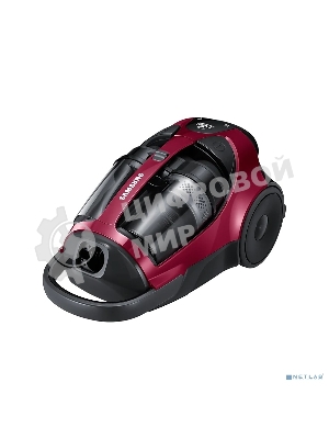 Пылесос Samsung VCC885HH3P красный, 430/2200 Вт, уборка сухая, пылесборник контейнер 2 л