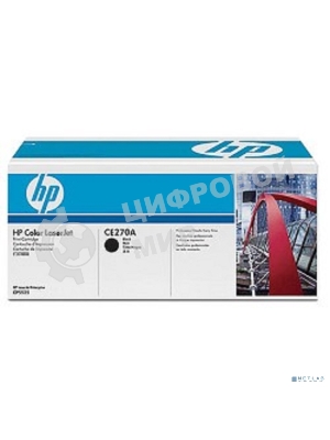 Картридж лазерный HP CE270A черный для Color LaserJet Enterprise CP5525 13500 стр.