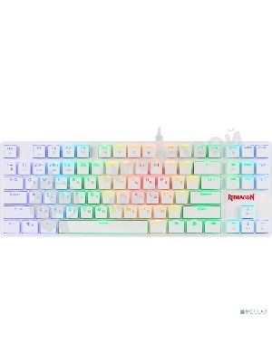 Клавиатура беспроводная Redragon Anubis беспроводная, USB, Bluetooth/Радиоканал, белый