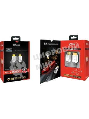 Кабель HDMI 19M/M,ver. 2.1, 8K@60 Hz 1.5m VCOM CG862-1.5M VCOM/TELECOM