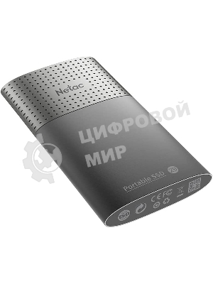 Внешний SSD Netac Z9, 500 Gb, USB 3.2 Gen 2 Type-C, R/W 550/480, черный