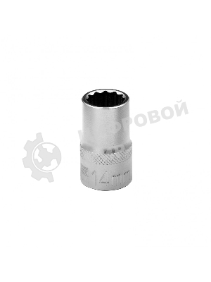 Головка торцевая Stels 14 мм, 12-гранная, CrV, под квадрат 1/2