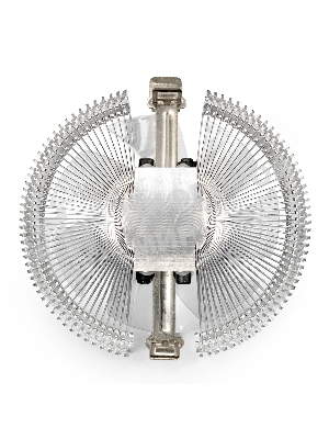 Кулер для процессора ExeGate Wizard EE91-PWM.RED серебристый, 90 мм, алюминий, 2400 об/мин, 24 дБ, 4 pin, 75 Вт, 45 мм