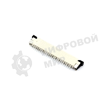 Разъем FPC Half Coverage Bottom Contact 1.0K-BX-24PWB 24 pin высота 2мм шаг 1мм