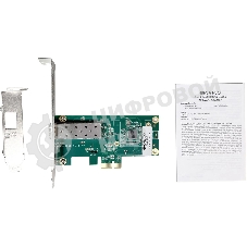 Сетевой адаптер Сетевой адаптер PCI-E, Intel I210, 1x1000Base-X SFP