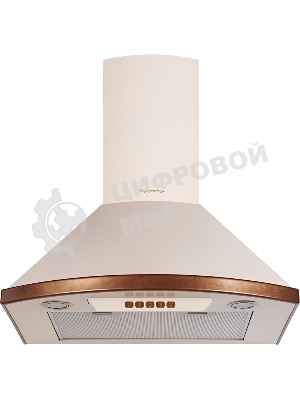 Вытяжка каминная Kuppersberg BONA 60 C бежевый/бронзовый, 59.5 см, 650 куб. м/ч, 58 дБ