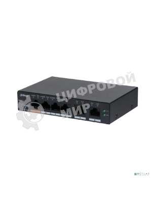 Коммутатор Dahua DH-CS4006-4GT-60 (L2) 4x1 Гбит/с 2xКомбо(1000BASE-T/SFP) 60W управляемый