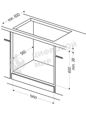 Встраиваемая электрическая духовка Hansa BOEW64111 белый