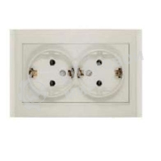 Розетка 2-м СП Бриллиант с заземл. сл. кость UNIVersal 7948752