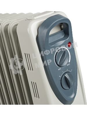 Обогреватель масляный Ресанта ОМ- 7Н (7 секций), белый, 1500 Вт, 15 м2, термостат 67/3/7