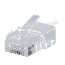 Коннектор Cabeus 8P8C RJ-45 под витую пару, категория 5e, универсальный, для проводников с толщ. по изол. до 1,05 мм