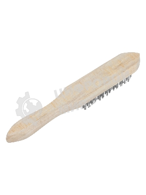 Щетка 6-рядная металлическая с деревянной ручкой Sparta