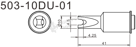 Жало для паяльника Quick 503-10DU-01