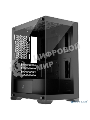 Компьютерный корпус 1STPLAYER MIKU Mi2 черный mATX 3x120мм LED fans Mi2-BK-3F1