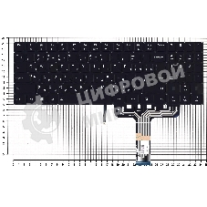 Клавиатура для ноутбука Lenovo Legion Y730-17ICH черная с белой подсветкой