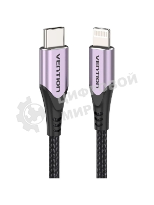 Кабель Vention USB 2.0 CM/Lightning 8M для iPad/iPhone - 1м. Фиолетовый