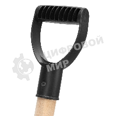 Лопата для уборки снега Sparta полипропиленовая, 275х365х870 мм, деревянный черенок,