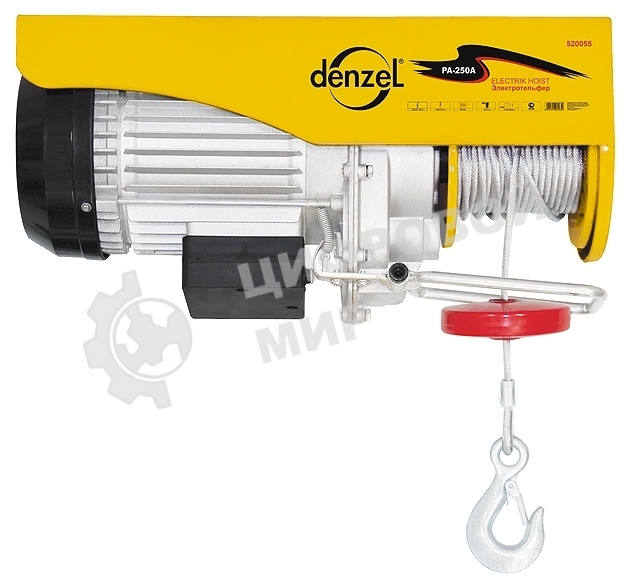 Тельфер электрический Denzel TF-1000 1т 1600Вт высота 12м 8 м/мин
