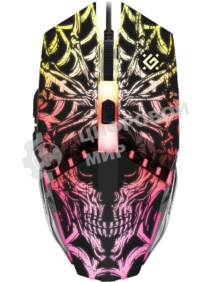 Мышь проводная Defender Prototype GM-670L черный, 2400 dpi, USB, кнопки - 6