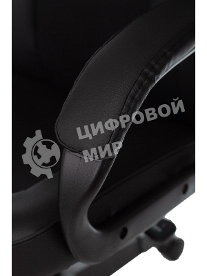 Кресло игровое Zombie GAME 17 черный, текстиль/эко.кожа, крестовина пластик