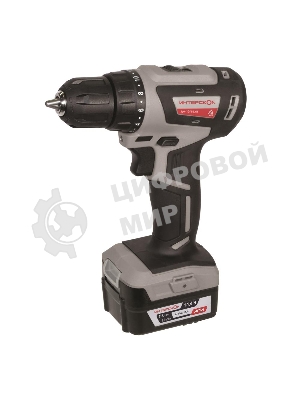 Дрель-шуруповерт ИНТЕРСКОЛ ДА-10/14,4В, 14,4 В, 2 Ач, 38 Нм, бесщеточный