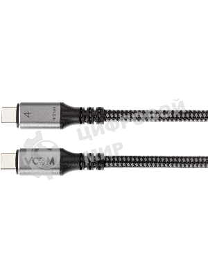 Кабель Thunderbolt4/USB4 Type-C, 5K@60Hz, 40Gbps, PD 100W, 5A, VCOM, 1.2м CU540M-1.2M