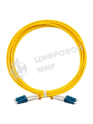 Патч-корд волоконно-оптический ExeGate FC-D-9-LC-LC-3M-LSZH (Шнур ВО SM 9/125 (OS2/G.652.D), LC/UPC-LC/UPC, Duplex, LSZH, 3м)