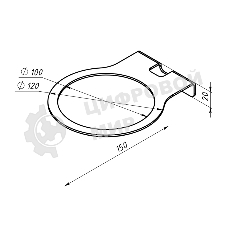Кронштейн для колонок Rexant настенный, белый