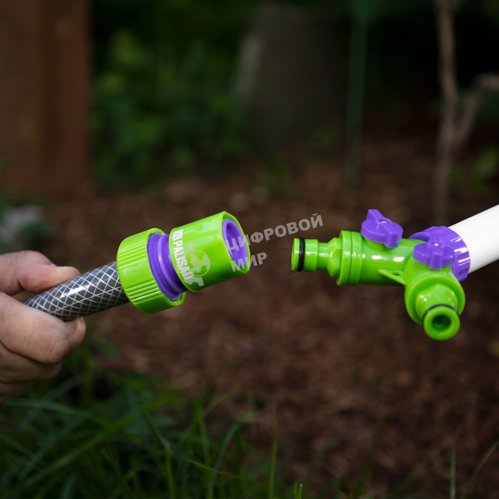 Соединитель пластмассовый быстросъемный для шланга Palisad 3/4