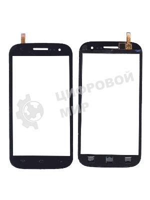 Сенсорное стекло (тачскрин) для Fly IQ451 Quattro Vista, черное