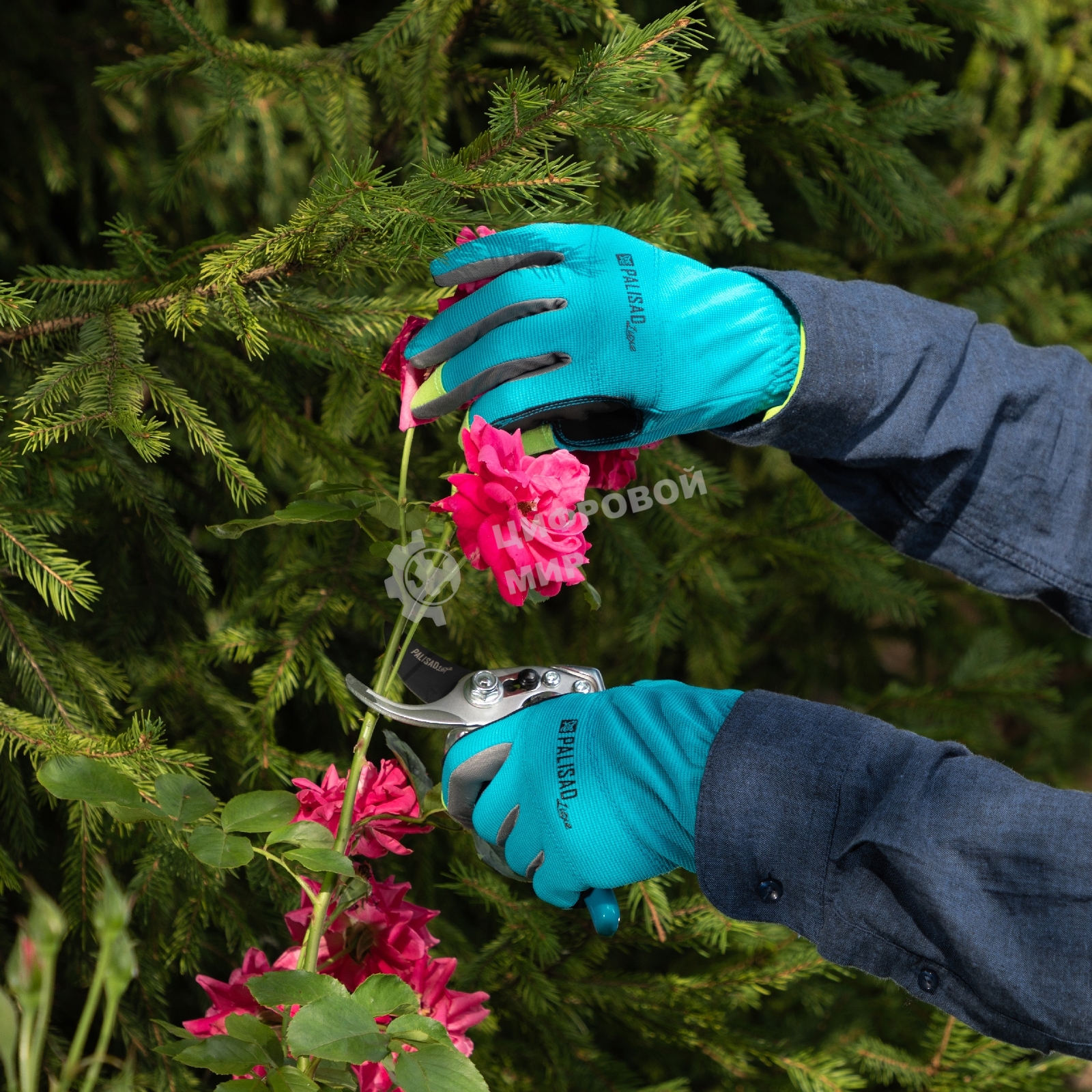 Перчатки садовые Luxe Palisad универсальные, размер 7