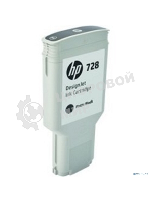 Картридж струйный HP 728 с матовыми черными чернилами для принтеров Designjet, 300 мл