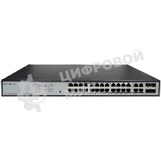 Коммутатор Origo OS2328P/360W OS2328P/360W/A1A (L2) 24x1 Гбит/с 4xКомбо(1000BASE-T/SFP) 24PoE 360W настраиваемый