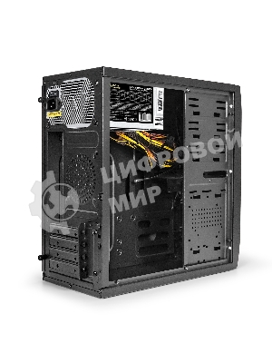 Компьютерный корпус Minitower ExeGate QA-412U-UNS450 (mATX, БП UNS450 с вент. 12см, 2хUSB+2хUSB 3.0, аудио, черный)